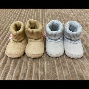 Set of 2 baby girl boots “Angel” size 14, 3-6month